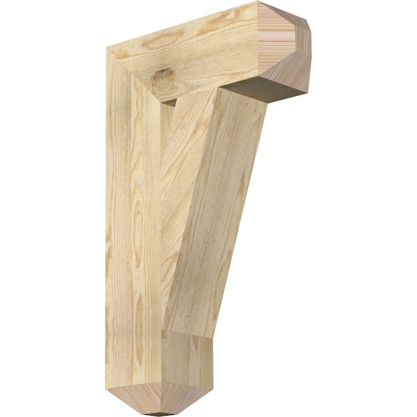 Ekena Millwork Traditional Craftsman Rough Sawn Bracket, Douglas Fir, 6"W x 18"D x 30"H BKT06X18X30TRA04RDF - main